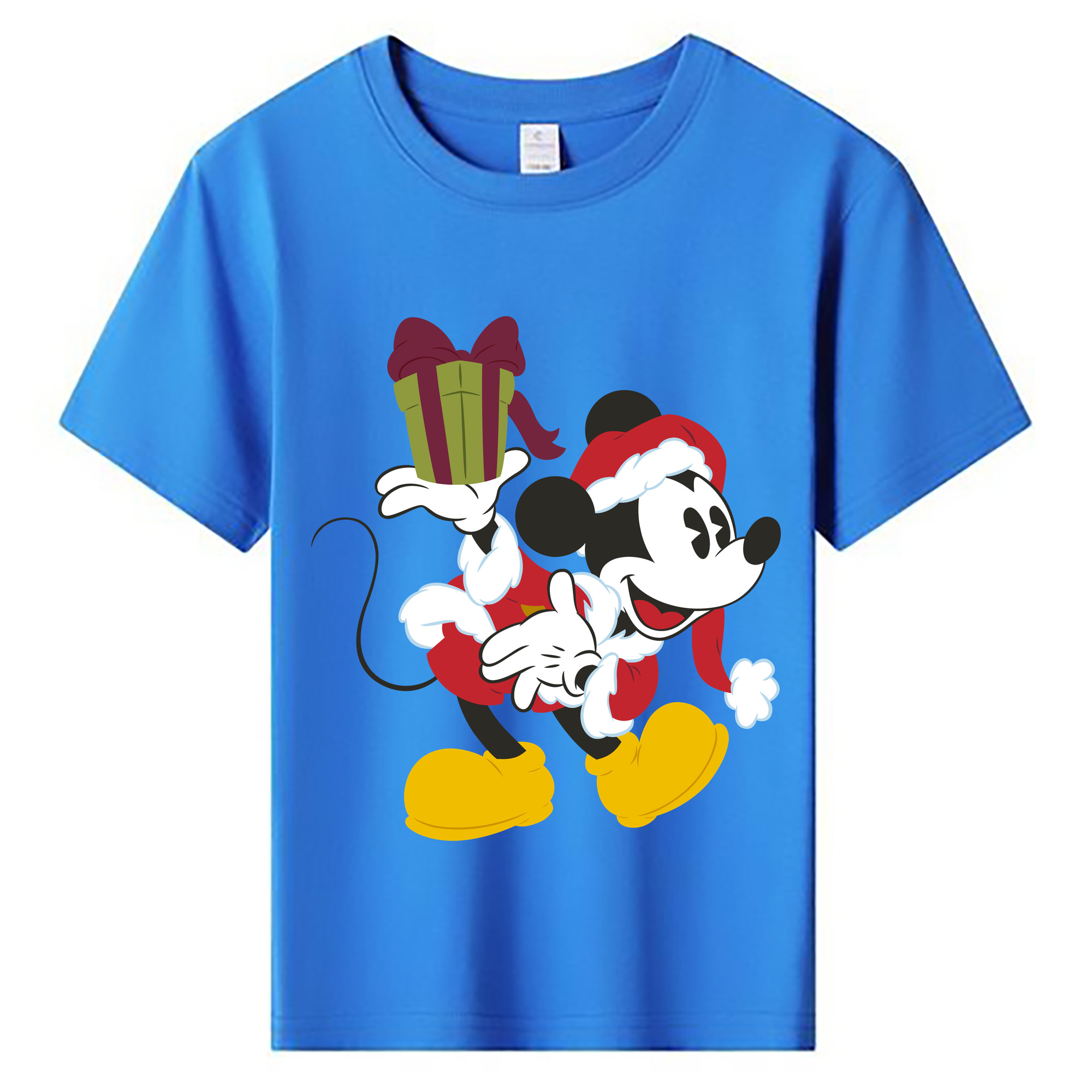 ミッキーマウス Mickey Mouse 綿100％キッズTシャツ（フロントプリント）